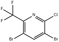 3,5-二溴-2-氯-6-(三氟甲基)吡啶,1845716-91-7,结构式