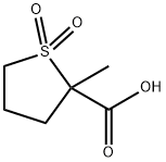 2-METHYL-1,1-DIOXO-1LAMBDA6-THIOLANE-2-CARBOXYLIC ACID 结构式