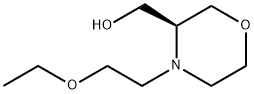 3-Morpholinemethanol, 4-(2-ethoxyethyl)-, (3S)- Struktur