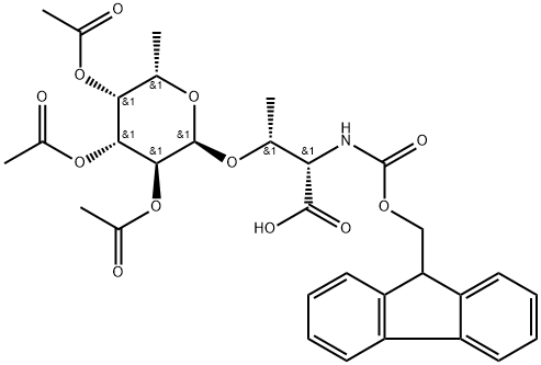 Fmoc-Thr(Ac3Fucα)-OH Structure