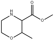 3-Morpholinecarboxylic acid, 2-methyl-,methylester Structure