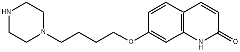 2(1H)-Quinolinone, 7-[4-(1-piperazinyl)butoxy]- Struktur