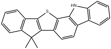 Indeno[2',1':4,5]thieno[2,3-a]carbazole, 7,13-dihydro-7,7-dimethyl- 结构式