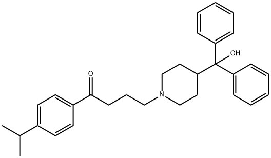1-KETO DESCARBOXY 1-DESHYDROXY FEXOFENADINE, 185066-40-4, 结构式