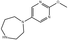 1H-1,4-Diazepine, hexahydro-1-(2-methoxy-5-pyrimidinyl)- Structure