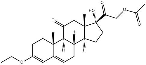 21-(ACETYLOXY)-3-ETHOXY-17-HYDROXYPREGNA-3,5-DIENE-11,20-DIONE, 1852-65-9, 结构式