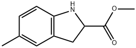 1H-Indole-2-carboxylic acid, 2,3-dihydro-5-methyl-, methyl ester,185212-39-9,结构式