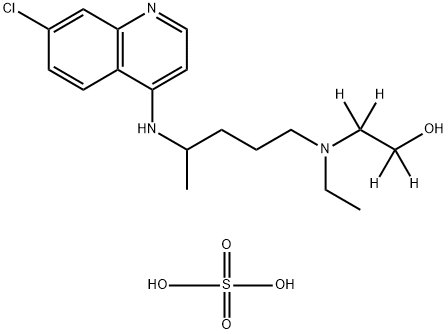 Hydroxychloroquine-d4 (sulfate) Struktur
