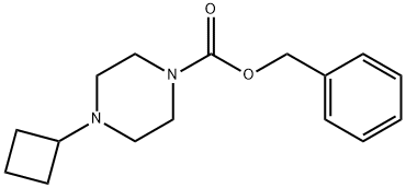 benzyl 4-cyclobutylpiperazine-1-carboxylate 结构式