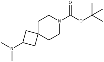7-Azaspiro[3.5]nonane-7-carboxylic acid, 2-(dimethylamino)-, 1,1-dimethylethyl ester Structure