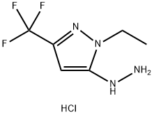 1-ethyl-5-hydrazino-3-(trifluoromethyl)-1H-pyrazole Structure