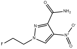 1-(2-fluoroethyl)-4-nitro-1H-pyrazole-3-carboxamide 结构式