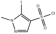 5-iodo-1-methyl-1H-pyrazole-4-sulfonyl chloride Structure