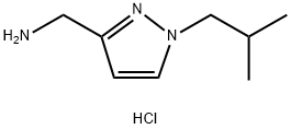 1-(1-isobutyl-1H-pyrazol-3-yl)methanamine Structure