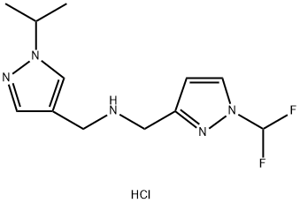 1-[1-(difluoromethyl)-1H-pyrazol-3-yl]-N-[(1-isopropyl-1H-pyrazol-4-yl)methyl]methanamine Structure