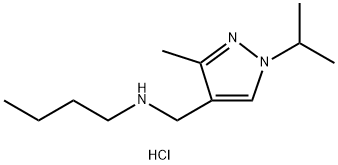 butyl[(1-isopropyl-3-methyl-1H-pyrazol-4-yl)methyl]amine 结构式