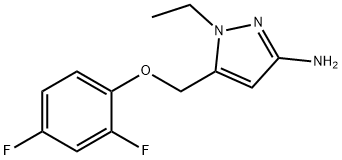 5-[(2,4-difluorophenoxy)methyl]-1-ethyl-1H-pyrazol-3-amine Structure