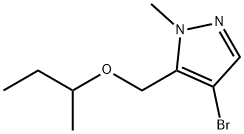 4-bromo-5-(sec-butoxymethyl)-1-methyl-1H-pyrazole,1855946-80-3,结构式