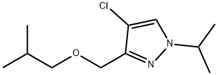 4-chloro-3-(isobutoxymethyl)-1-isopropyl-1H-pyrazole 结构式