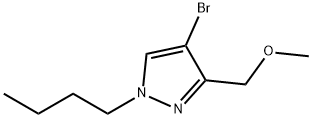 4-bromo-1-butyl-3-(methoxymethyl)-1H-pyrazole 结构式