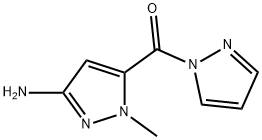 1-methyl-5-(1H-pyrazol-1-ylcarbonyl)-1H-pyrazol-3-amine Structure