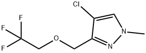 4-chloro-1-methyl-3-[(2,2,2-trifluoroethoxy)methyl]-1H-pyrazole 结构式