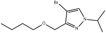 4-bromo-3-(butoxymethyl)-1-isopropyl-1H-pyrazole Structure
