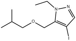1-ethyl-4-iodo-5-(isobutoxymethyl)-1H-pyrazole Structure