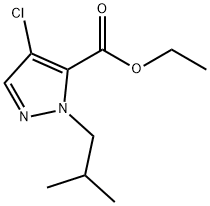 ethyl 4-chloro-1-isobutyl-1H-pyrazole-5-carboxylate Structure
