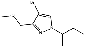 4-bromo-1-sec-butyl-3-(methoxymethyl)-1H-pyrazole Structure