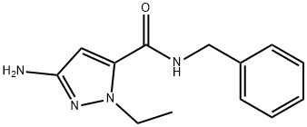 3-amino-N-benzyl-1-ethyl-1H-pyrazole-5-carboxamide Structure
