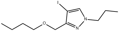 3-(butoxymethyl)-4-iodo-1-propyl-1H-pyrazole 结构式