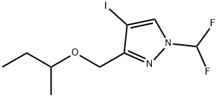 3-(sec-butoxymethyl)-1-(difluoromethyl)-4-iodo-1H-pyrazole 结构式