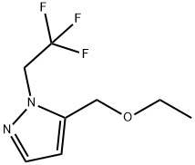 5-(ethoxymethyl)-1-(2,2,2-trifluoroethyl)-1H-pyrazole 结构式