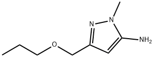 1-methyl-3-(propoxymethyl)-1H-pyrazol-5-amine Structure