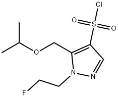 1-(2-fluoroethyl)-5-(isopropoxymethyl)-1H-pyrazole-4-sulfonyl chloride Structure