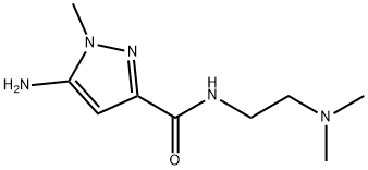 5-amino-N-[2-(dimethylamino)ethyl]-1-methyl-1H-pyrazole-3-carboxamide Structure