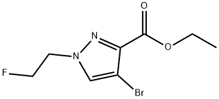ethyl 4-bromo-1-(2-fluoroethyl)-1H-pyrazole-3-carboxylate Structure