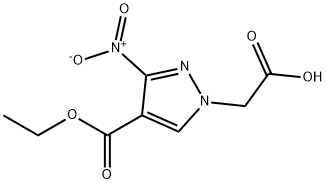 4-(ethoxycarbonyl)-3-nitro-1H-pyrazol-1-yl]acetic acid 结构式