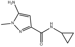 5-amino-N-cyclopropyl-1-methyl-1H-pyrazole-3-carboxamide Structure