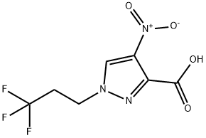 4-nitro-1-(3,3,3-trifluoropropyl)-1H-pyrazole-3-carboxylic acid Structure
