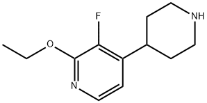 Pyridine, 2-ethoxy-3-fluoro-4-(4-piperidinyl)- 结构式