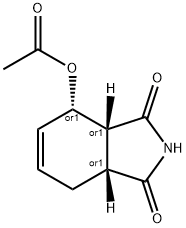 (3AΑ,4Β,7AΑ)-4-(ACETYLOXY)-3A,4,7,7A-TETRAHYDRO-1H-ISOINDOLE-1,3(2H)-DIONE, 185823-90-9, 结构式