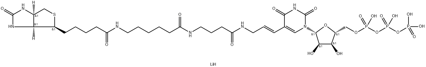生物素-16-UTP, 186033-13-6, 结构式