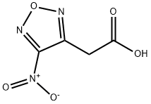 1,2,5-Oxadiazole-3-acetic acid, 4-nitro- 结构式