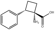 (1,2S)-REL-1-氨基-2-苯基环丁烷羧酸, 18608-67-8, 结构式