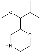 Morpholine, 2-(1-methoxy-2-methylpropyl)- Structure