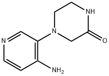 2-Piperazinone, 4-(4-amino-3-pyridinyl)- Structure