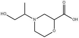 2-Morpholinecarboxylic acid, 4-(2-hydroxy-1-methylethyl)-,1862492-32-7,结构式