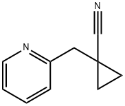 1-[(pyridin-2-yl)methyl]cyclopropane-1-carbonitrile 结构式